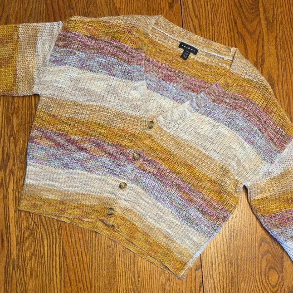 Forever 21 Multicolor V-Neck Sweater - Picture 2 of 2